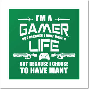 I'm a Gamer! Posters and Art